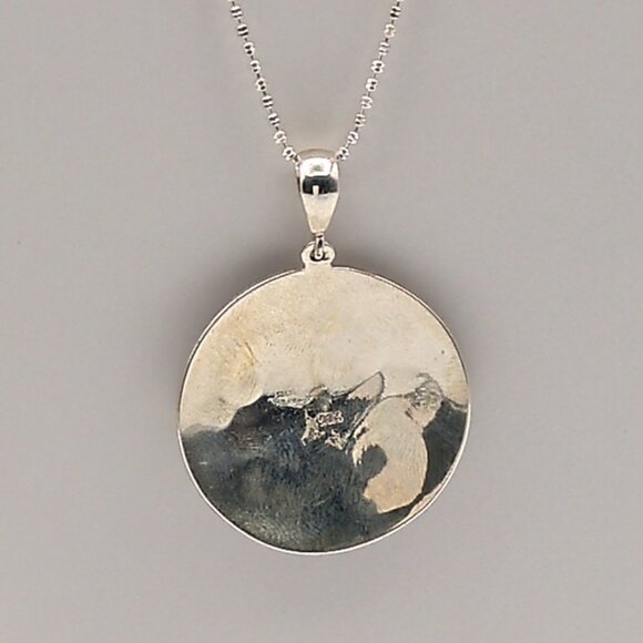 925 Sterling Silver Opal Tree Of Life Statement Necklace –  Vibrant Gift for Her - Picture 7 of 10